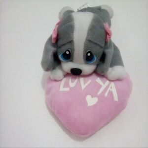Sad Sam Honey Small Plush Toy With Heart Luv Ya
